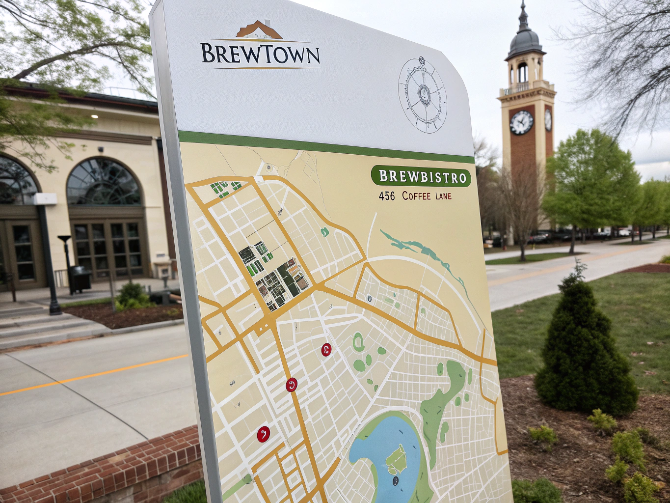 Map showing BrewBistro location